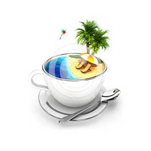 3d cup of paradise