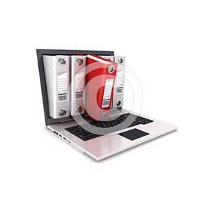 3d ring binder inside laptop
